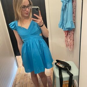 Vibrant Blue Sleeveless Dress